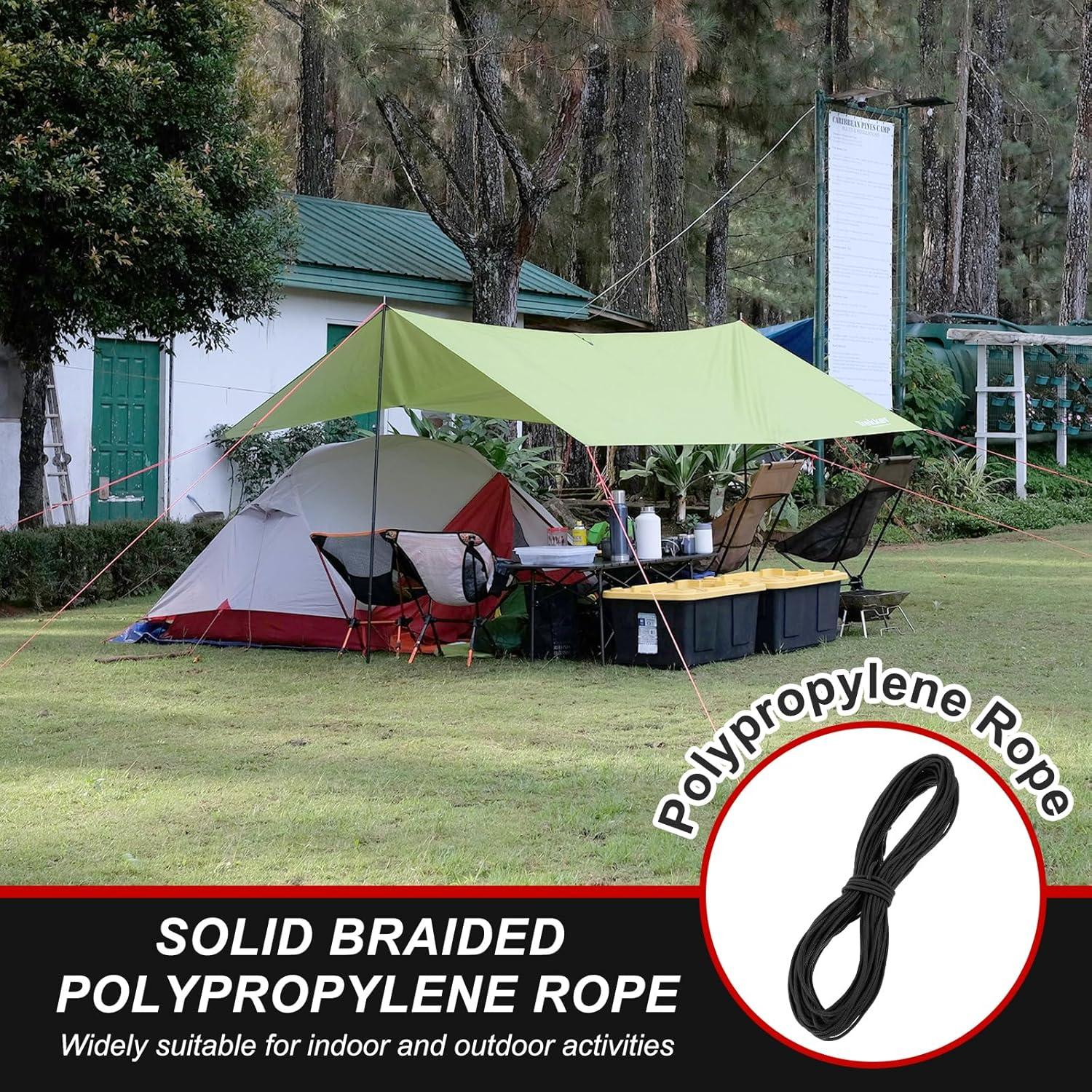 Cuerda Utilitaria Trenzada MECCANIXITY 6mm x 45.7m Negra