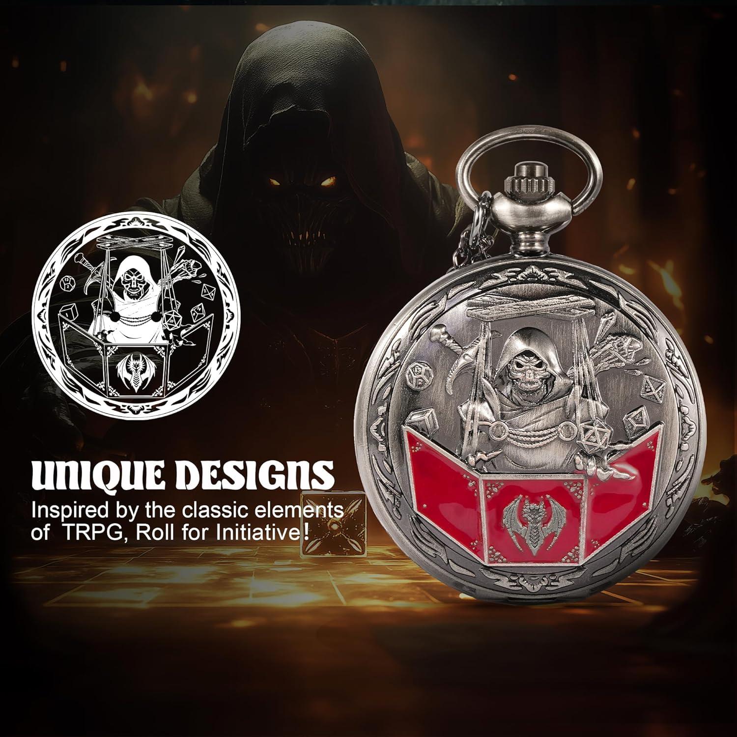 Juego de Dados D&D Banloga 7PCS Metal Plata Antigua