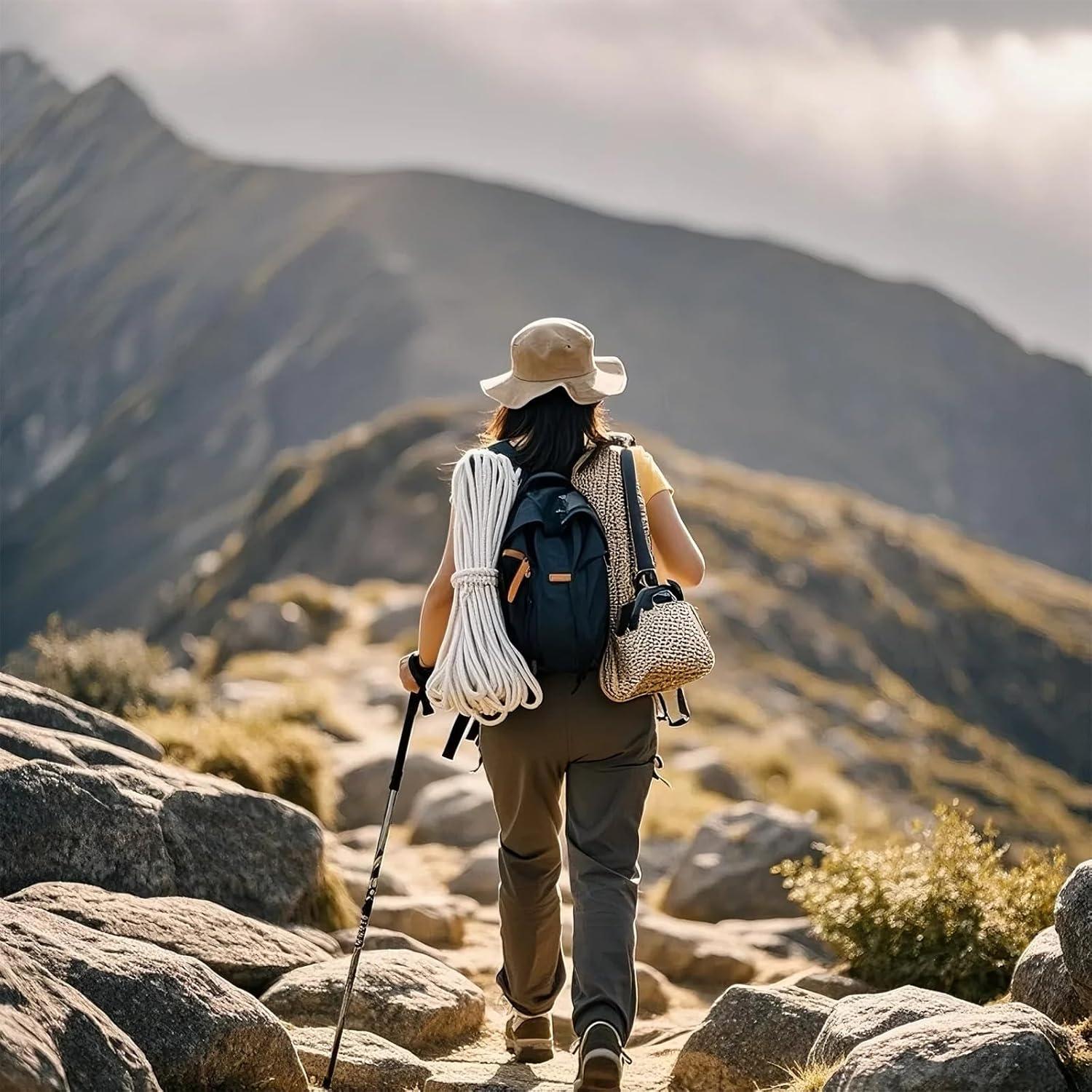 Cuerda de Nylon 6mm XINSHUNCAN 15M Resistente para Camping