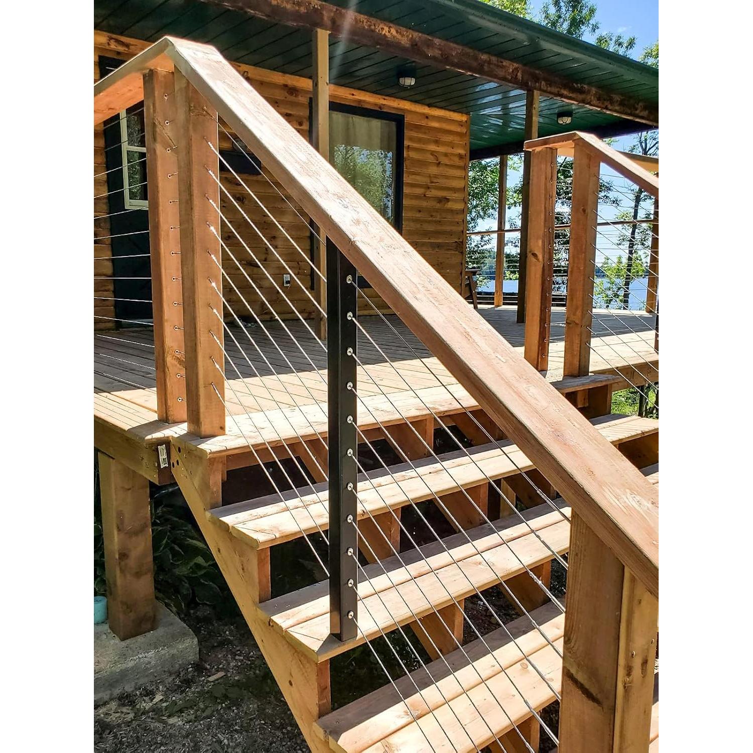 Kit de Cable de Acero Inoxidable 10m 3mm TooTaci para Jardín