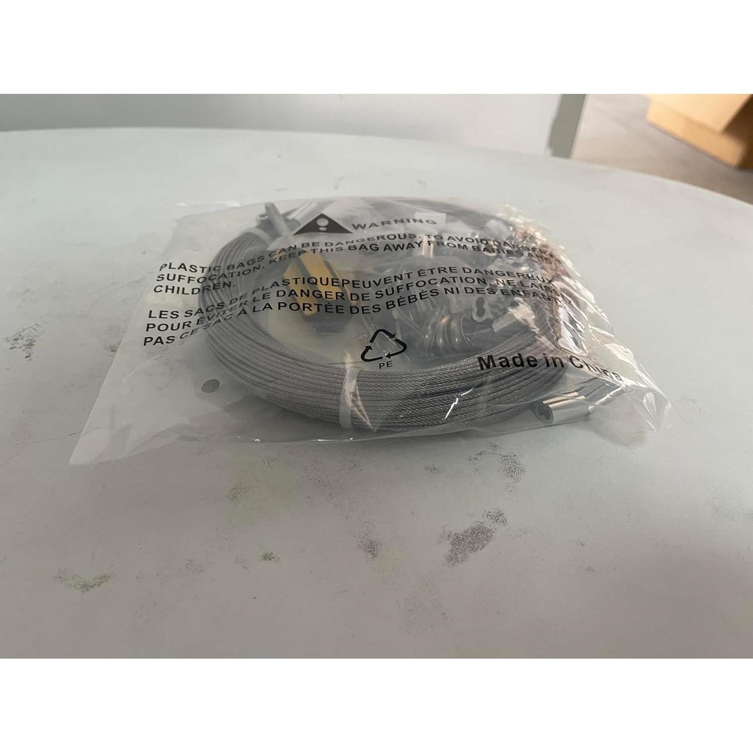 Kit de Cable de Acero Inoxidable 10m 3mm TooTaci para Jardín