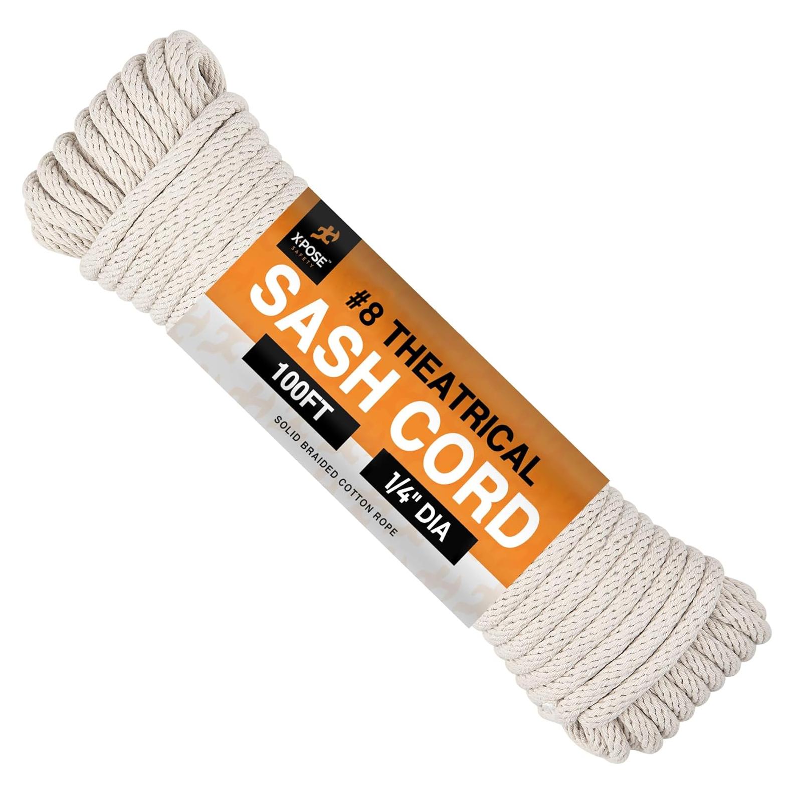 Cuerda de Sash Xpose Safety 1/4" 100 Metros Algodón Nylon