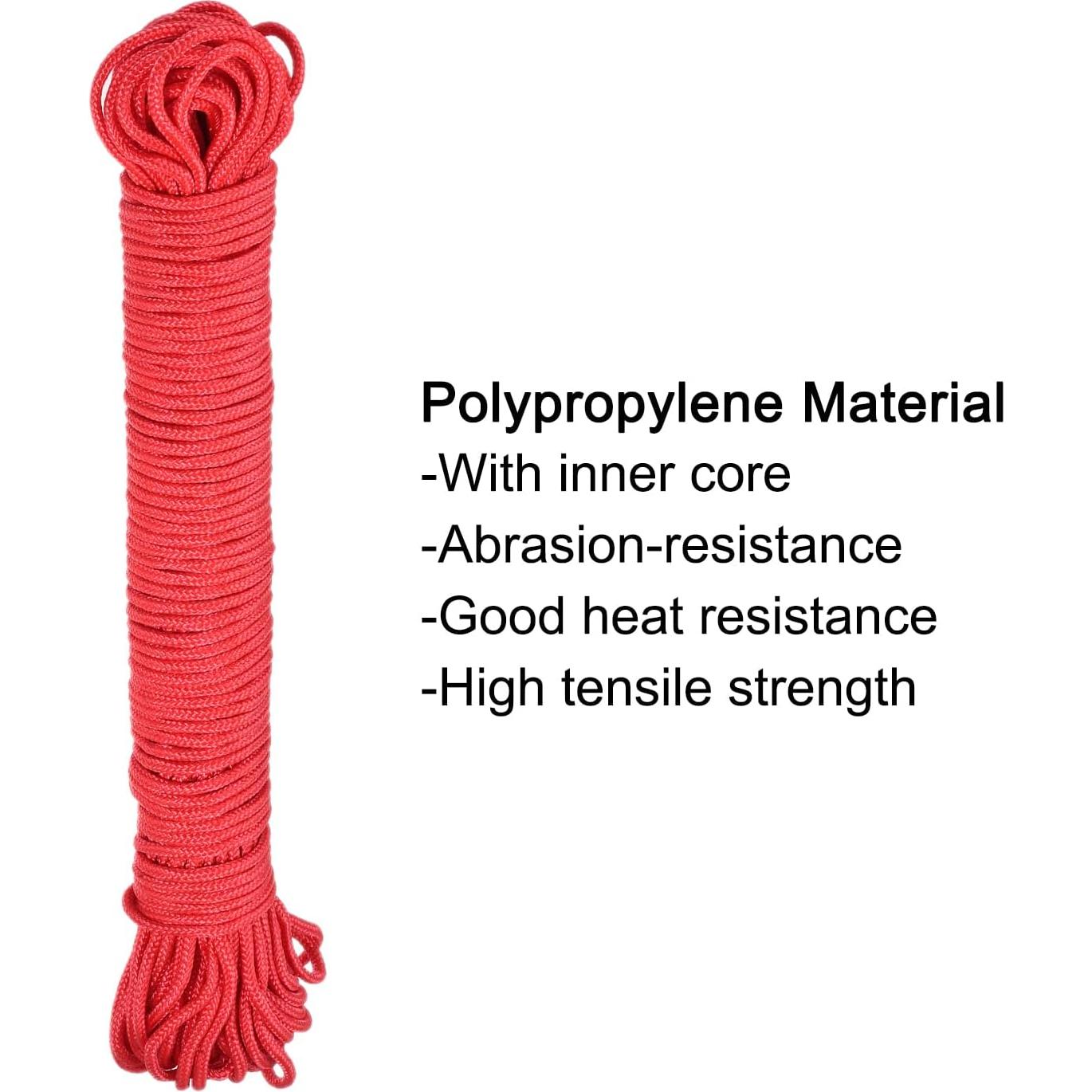 Cuerda Trenzada de Polipropileno MECCANIXITY 45M 3mm Roja