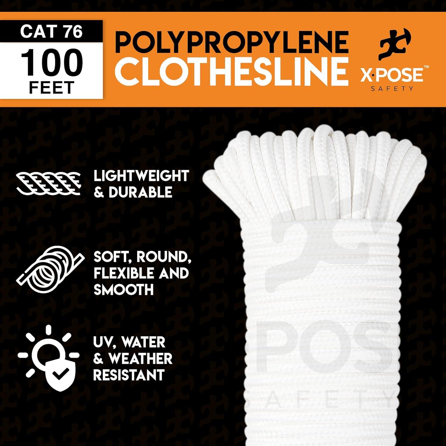 Cuerda Trenzada de Polipropileno Xpose Safety 182.88m Blanca