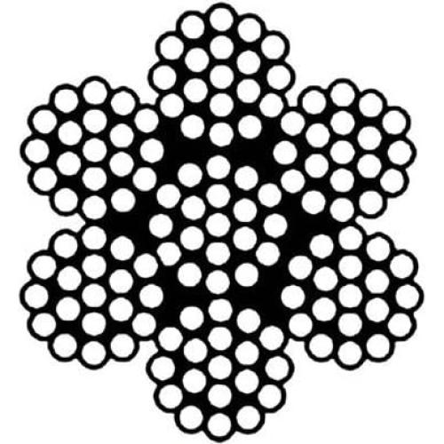 Cable de Acero Galvanizado 2.13m PSI 1/4" Recubierto Vinilo