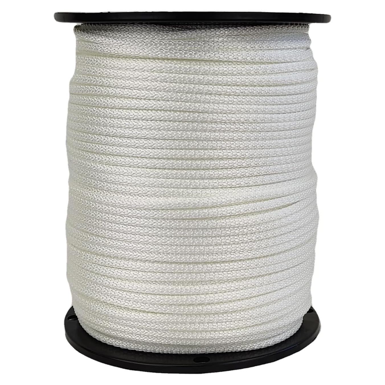 Cuerda de poliéster Dacron blanca 4.8mm 500 pies - Grado industrial