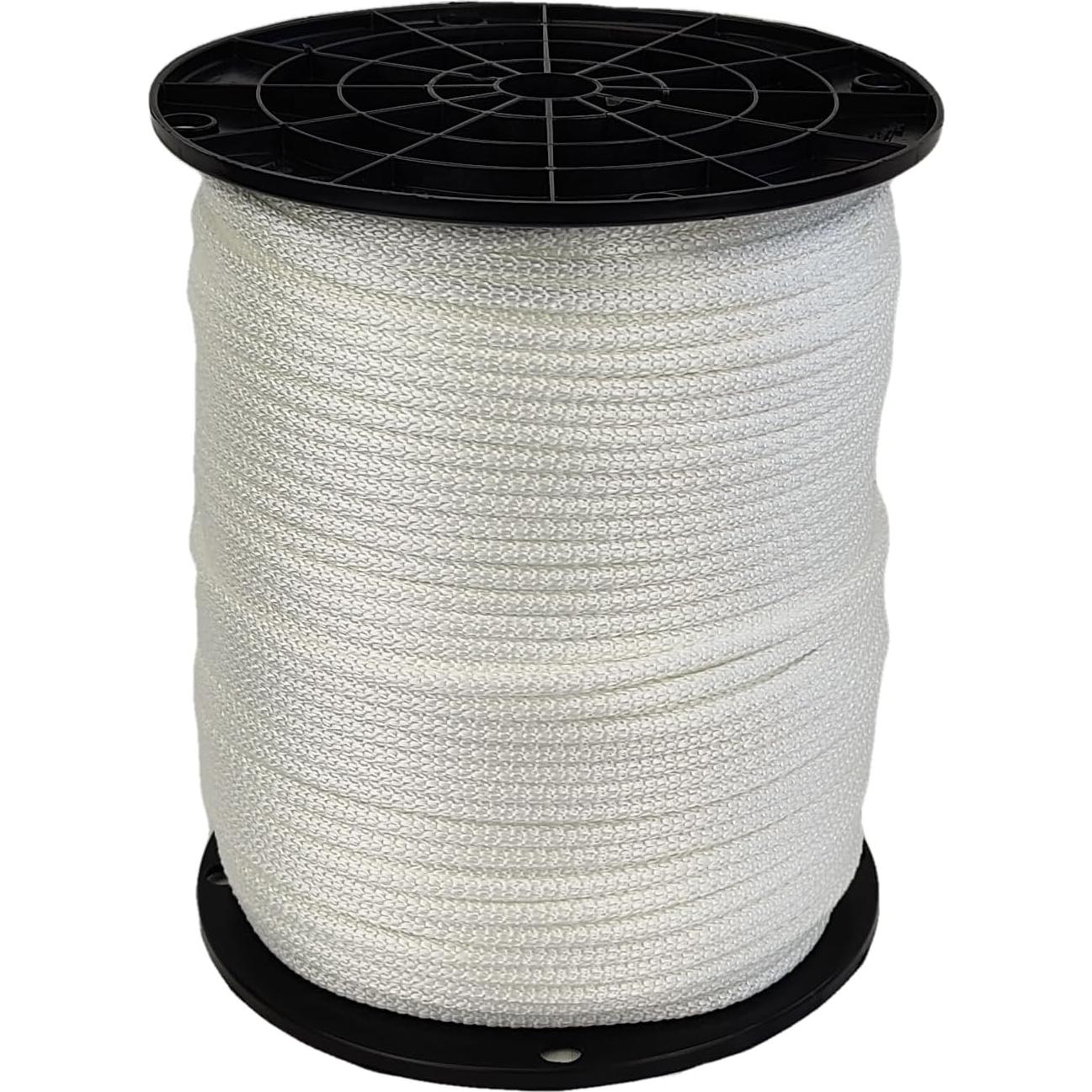 Cuerda de poliéster Dacron blanca 4.8mm 500 pies - Grado industrial