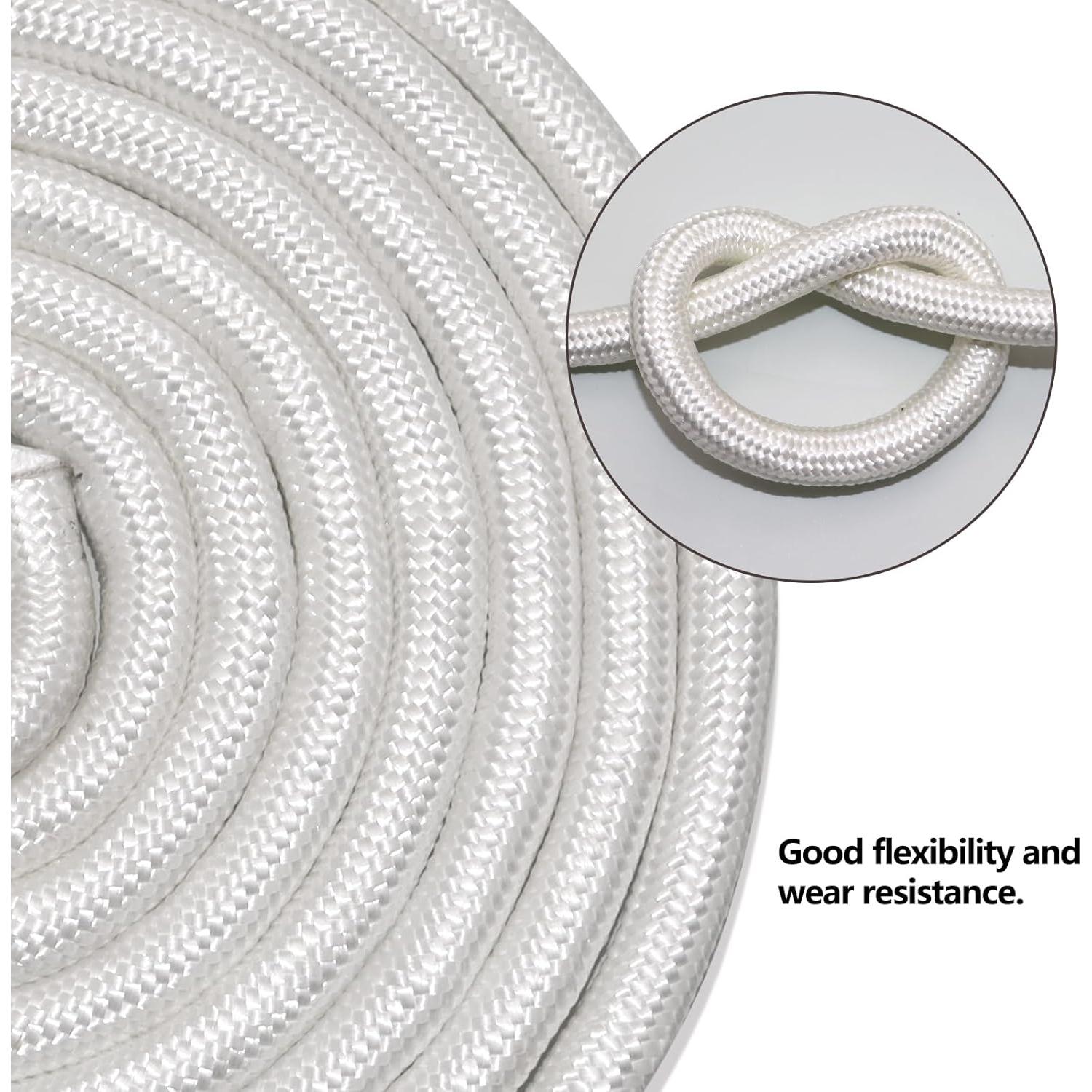 Cuerda de poliéster trenzada BONSINY 30.48m 0.965cm blanca