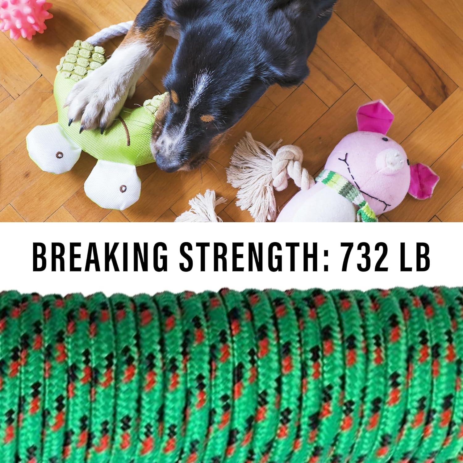 Cuerda Trenzada de Polipropileno GIAHAND 1 cm 30.48 m Verde