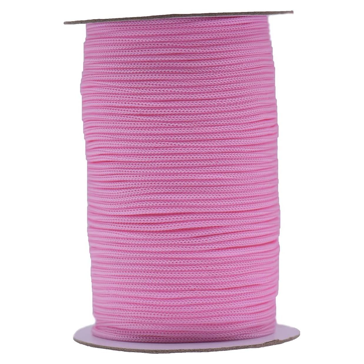 Cuerda de Polipropileno IHKFILAN 1/8" Rosa 100m Trenzada