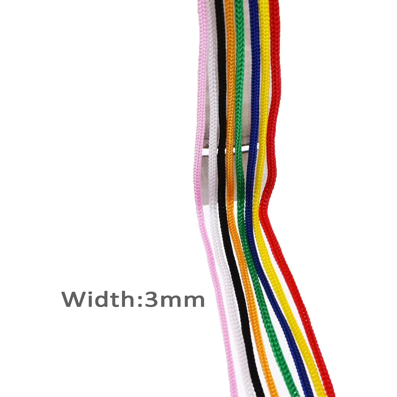 Cuerda de Polipropileno IHKFILAN 1/8" Rosa 100m Trenzada