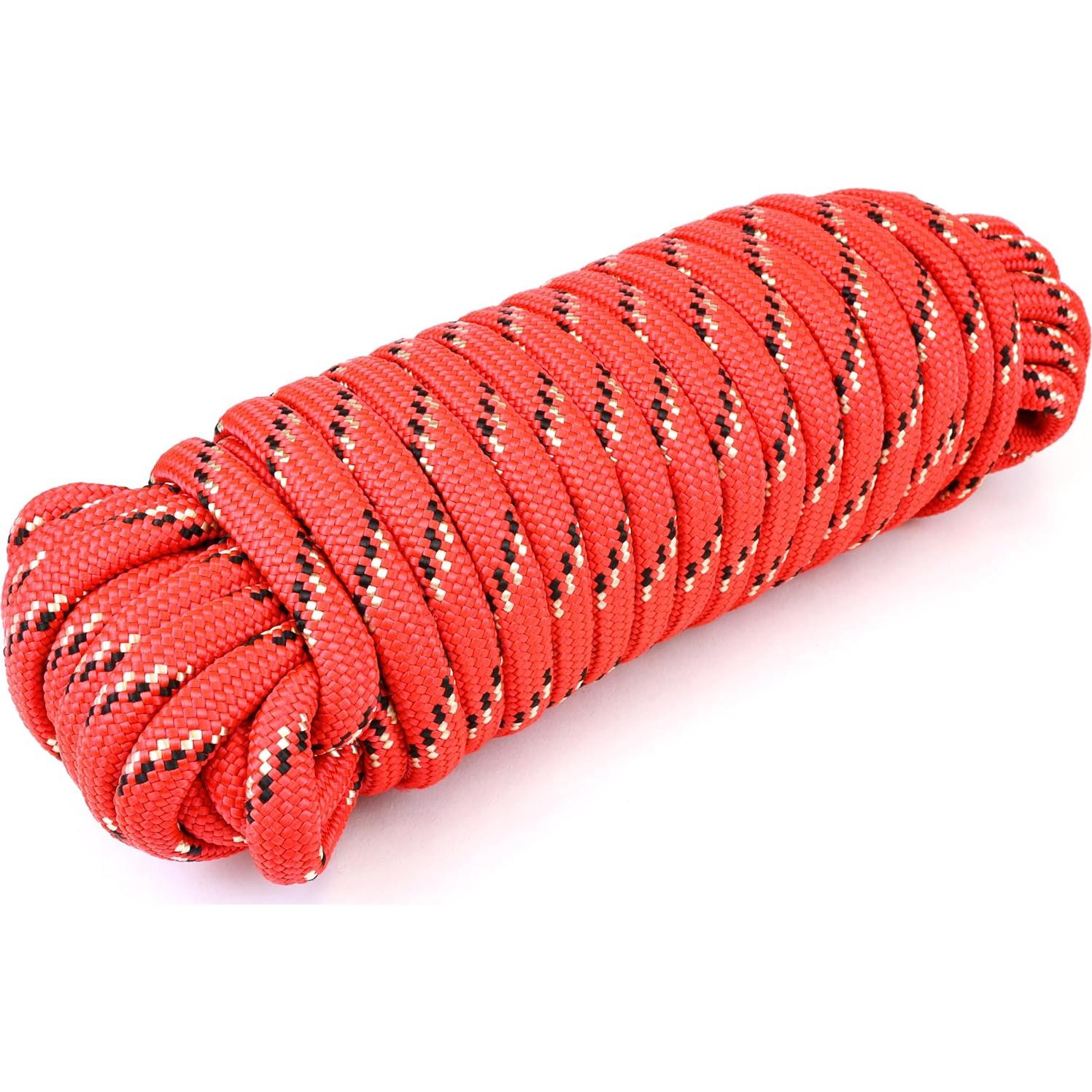 Cuerda de Nylon Trenzada Wellmax 0.96 cm x 15.24 m - Rojo