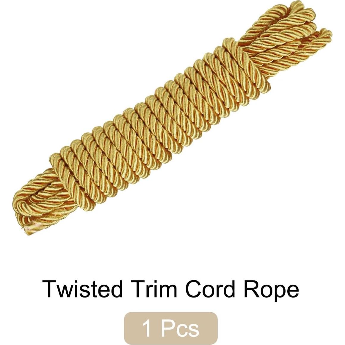 Cuerda Trenzada de Nylon Rebower 8mm x 5 Metros Dorado