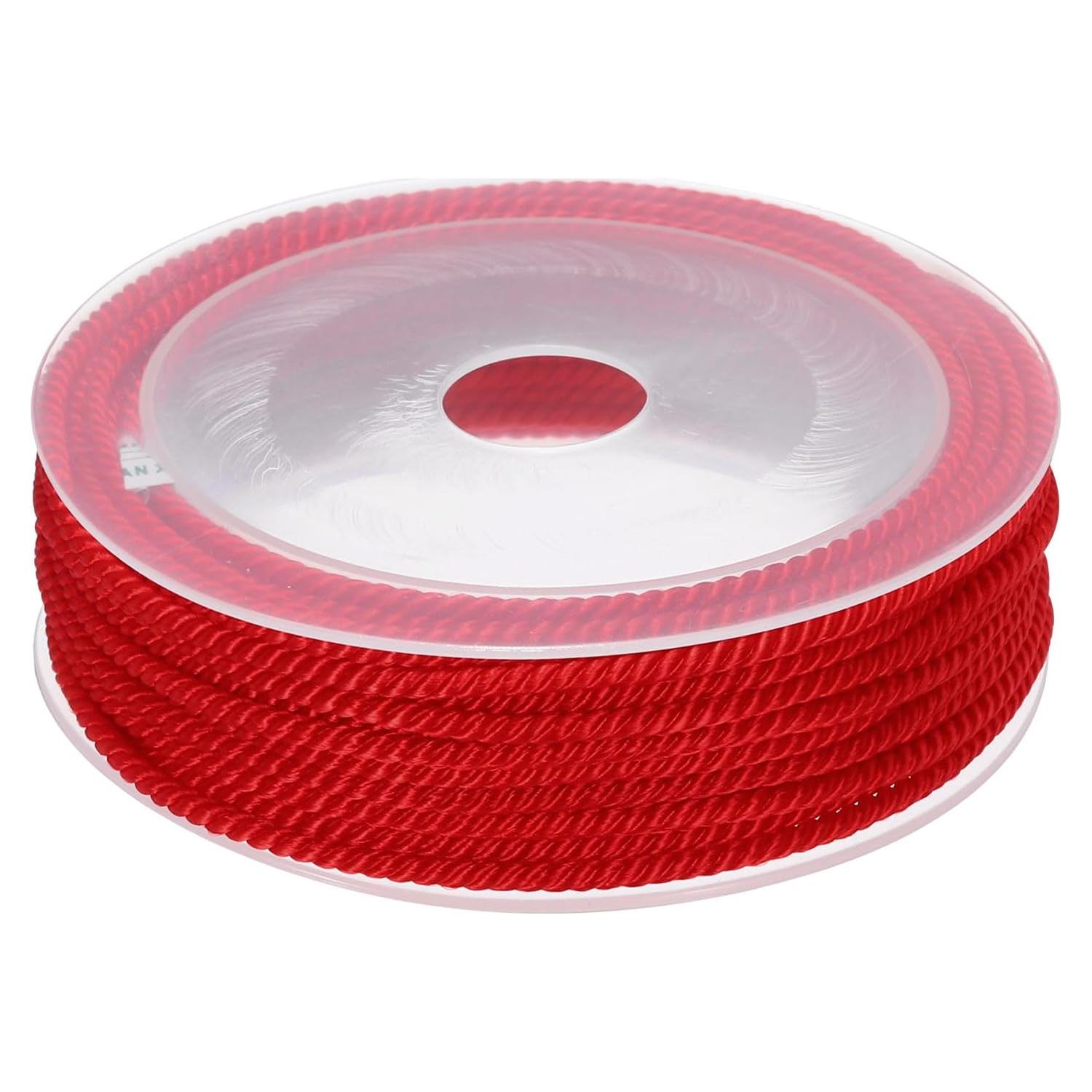 Cuerda Trenzada de Nylon Rebower 3mm x 7m Color Rojo