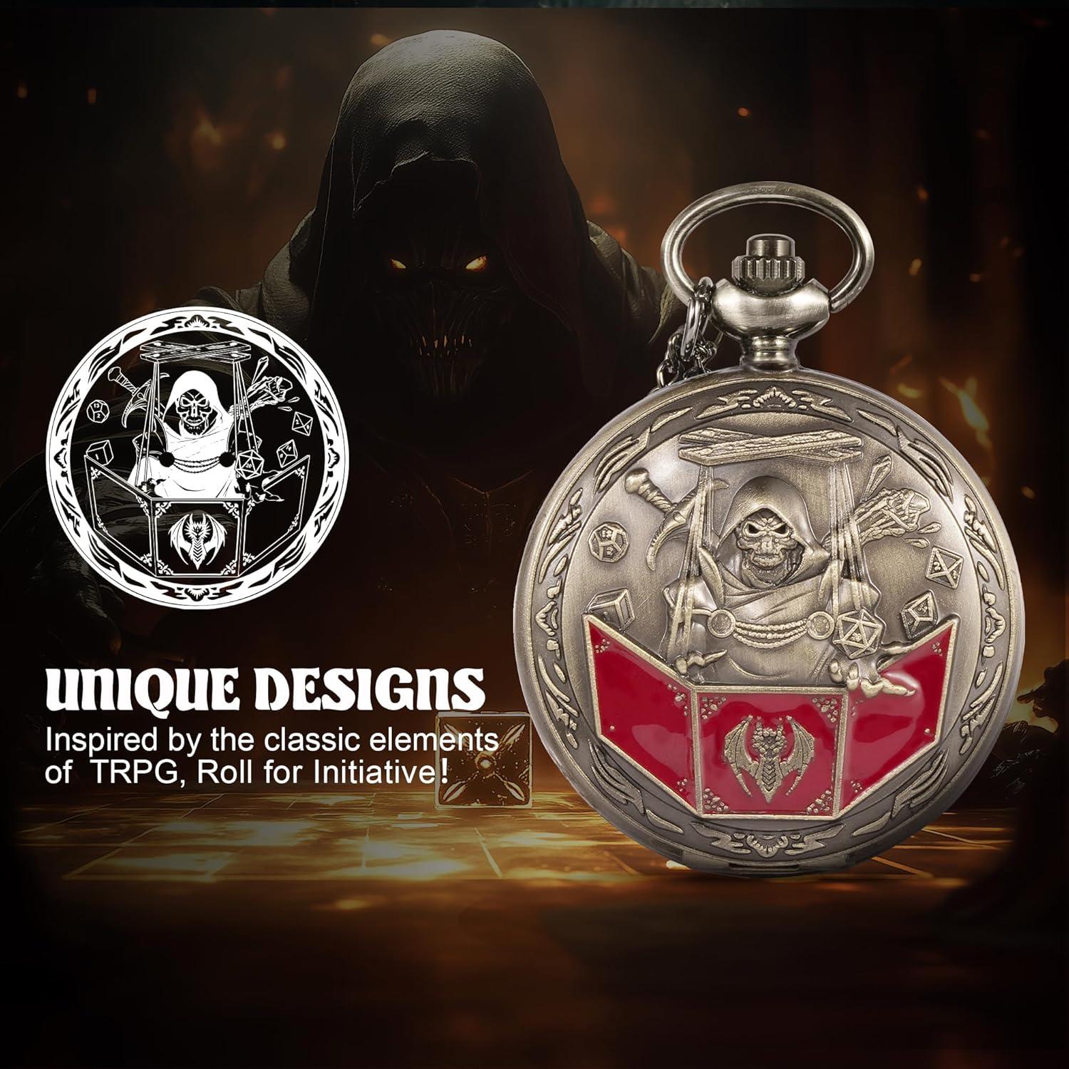 Juego de Dados D&D Banloga 7PCS Metal con Estuche