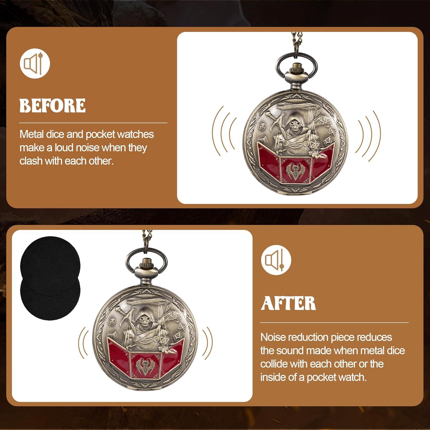 Juego de Dados D&D Banloga 7PCS Metal con Estuche