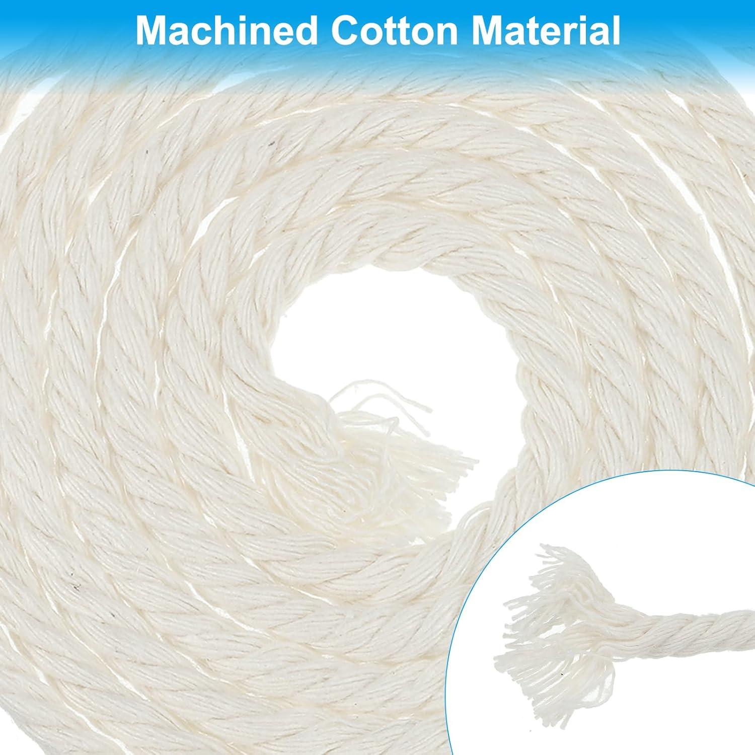 Cuerda de Algodón Natural PATIKIL 55 m x 6 mm Beige Multiusos