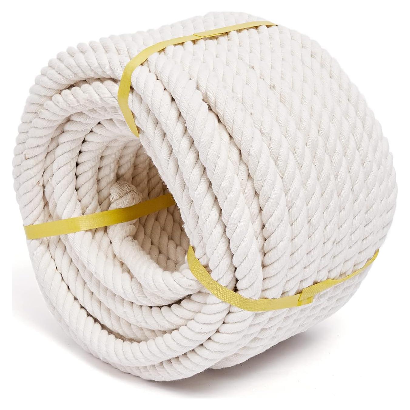 Cuerda de Algodón Natural 1.9 cm x 30.5 m XINSHUNCAN