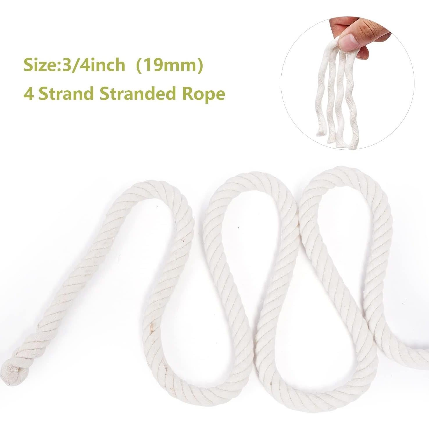 Cuerda de Algodón Natural 1.9 cm x 30.5 m XINSHUNCAN