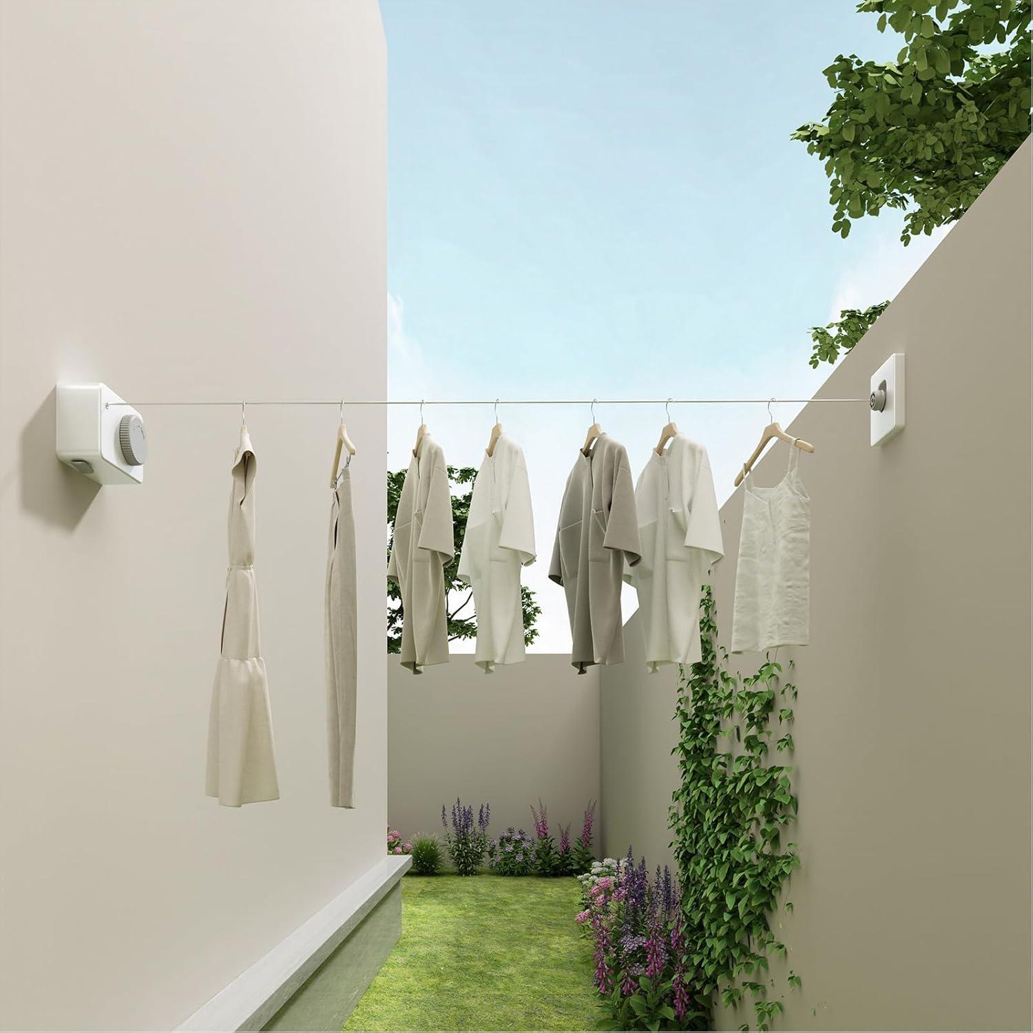 Cuerda de Ropa Retráctil Danpoo 4.2m Acero Inoxidable