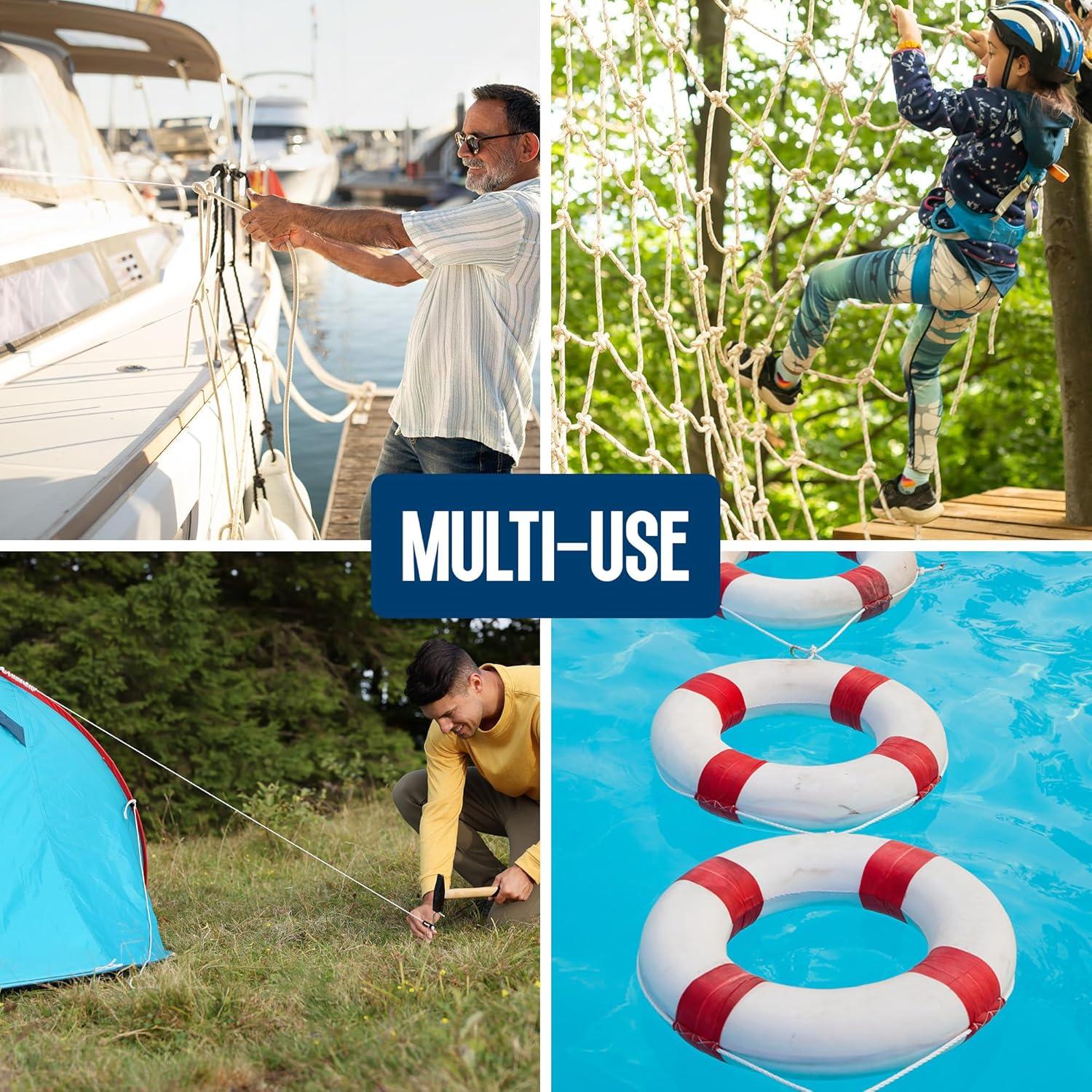 Cuerda de Nylon Trenzada MeasuPro 3/16" x 30.48m Multiusos