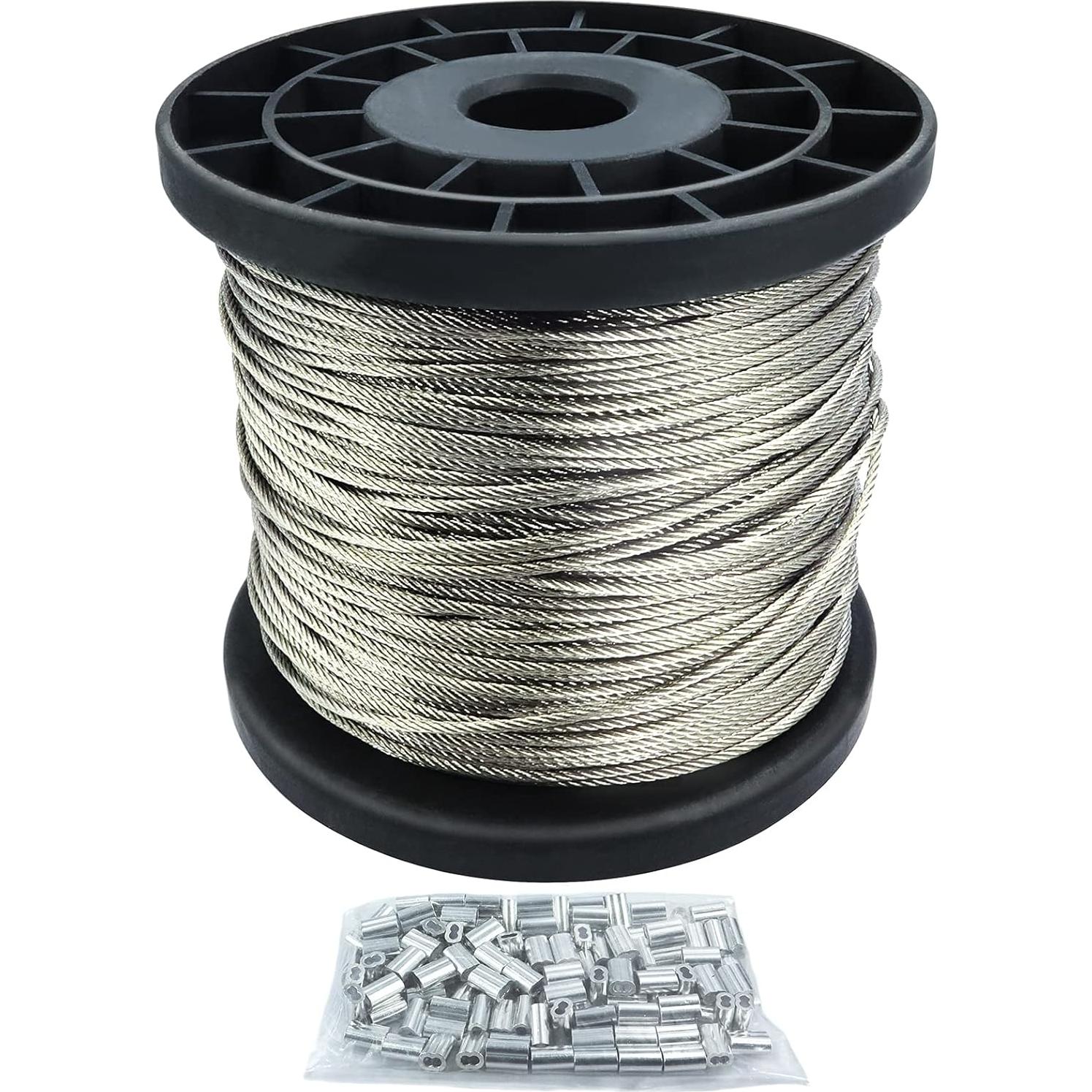 Cable de Alambre de Acero Inoxidable TOCESS 250m 368lbs