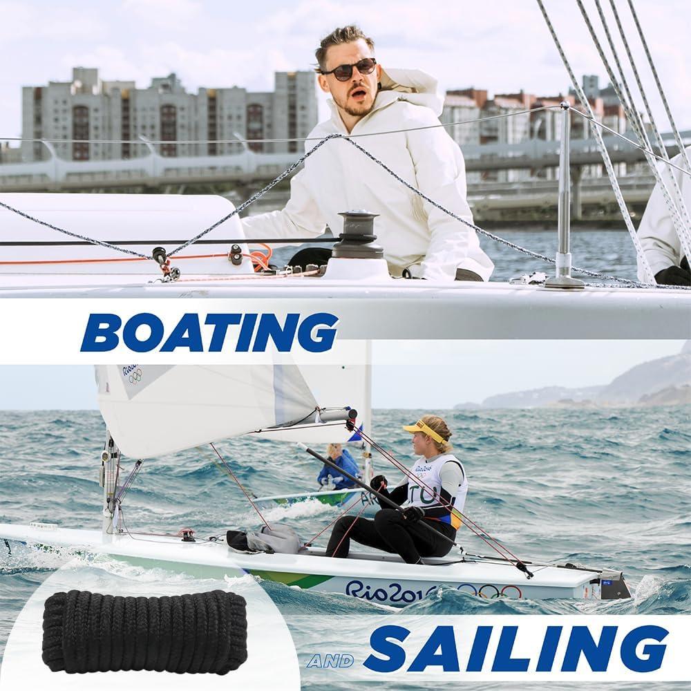 Cuerda trenzada de polipropileno GOLDEN COCK 9.75m 12mm negra