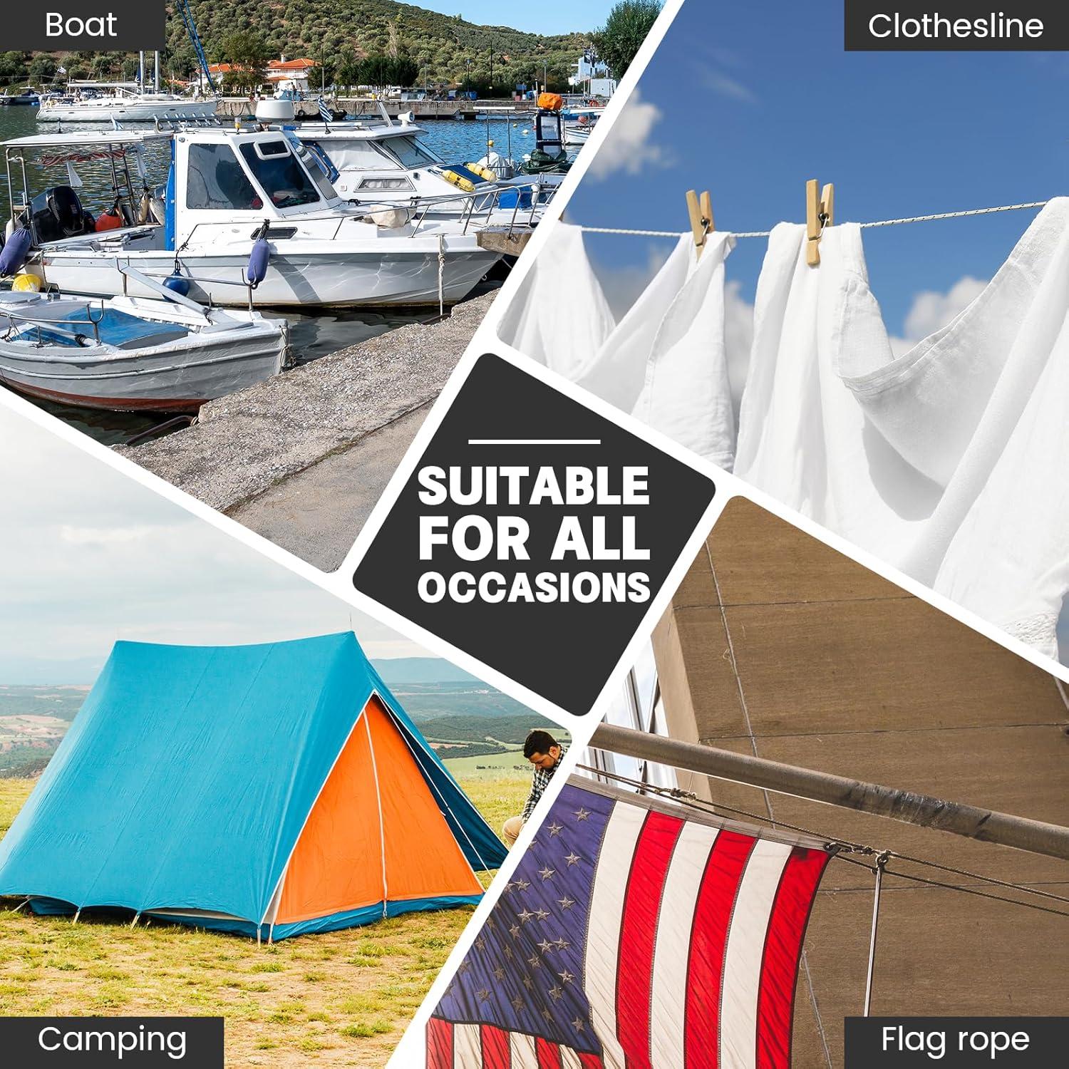 Cuerda de Ropa SDLTHR 100 pies (30.48 m) Plástico Reforzada