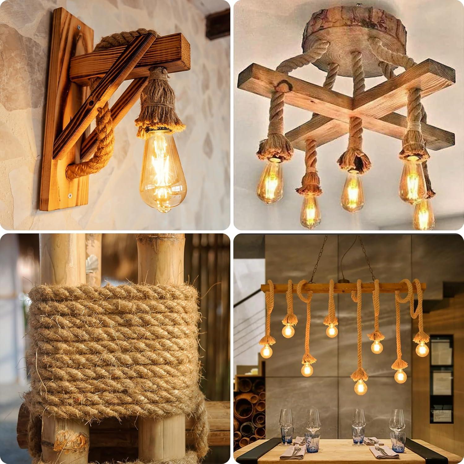 Cuerda de yute URBANVISTA 15.24 m 2.54 cm para manualidades