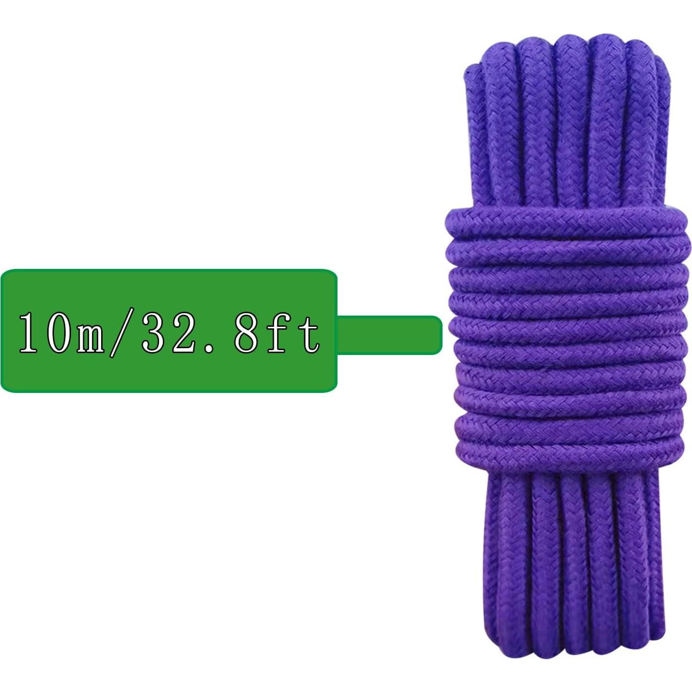 Cuerda de Algodón Trenzada HanyHere 8mm 3 Rollos Colores