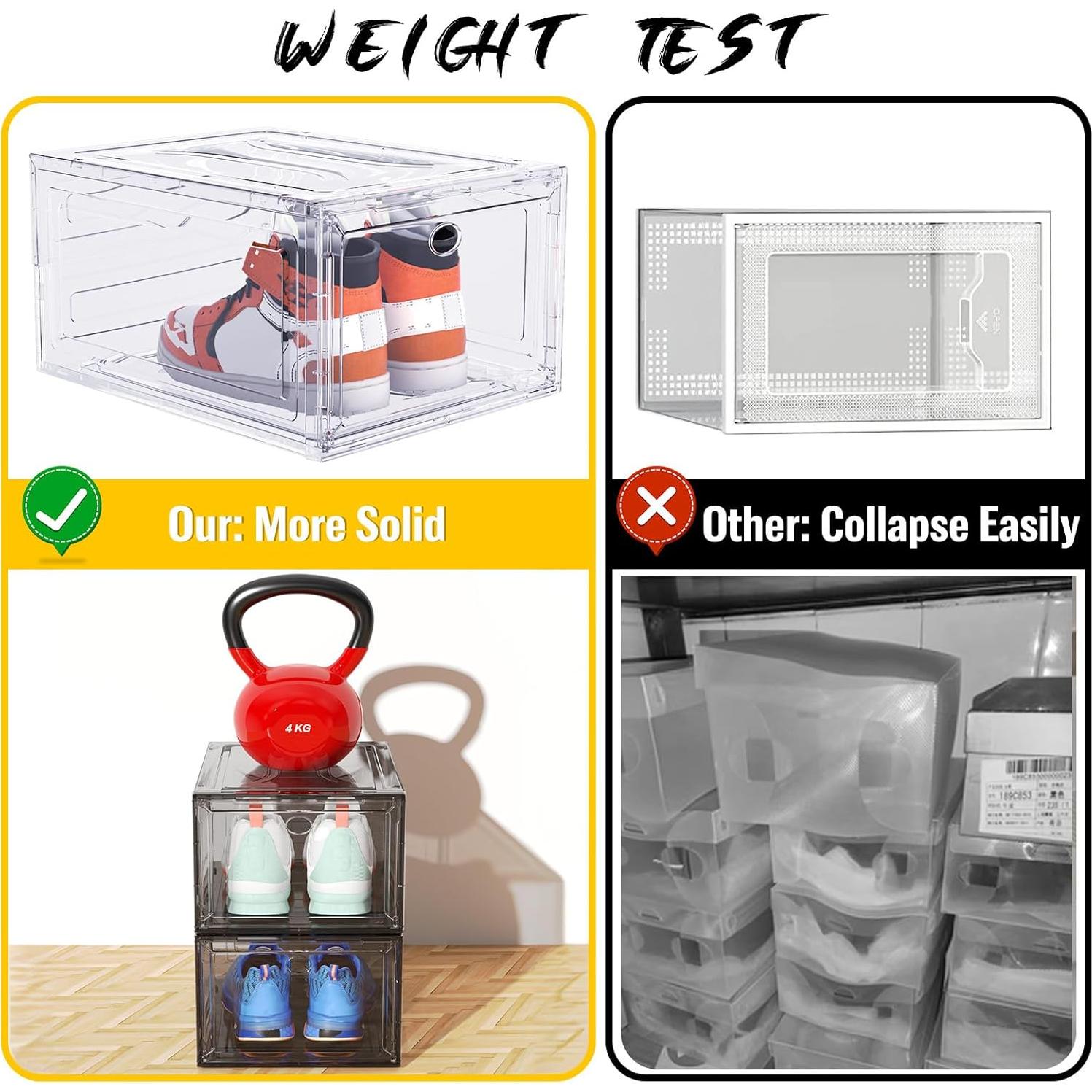 Organizador de Zapatos ARSTPEOE 6 Paquetes Plástico Blanco