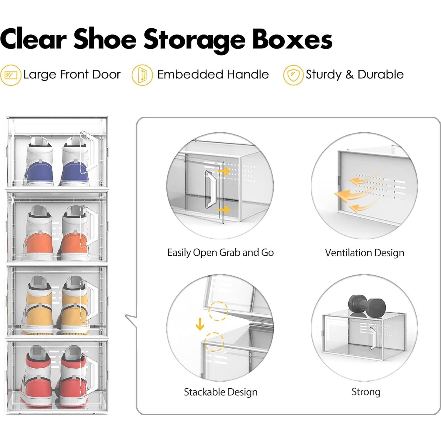 Caja de Almacenamiento de Zapatos VERANO XX-Grande 12 Piezas