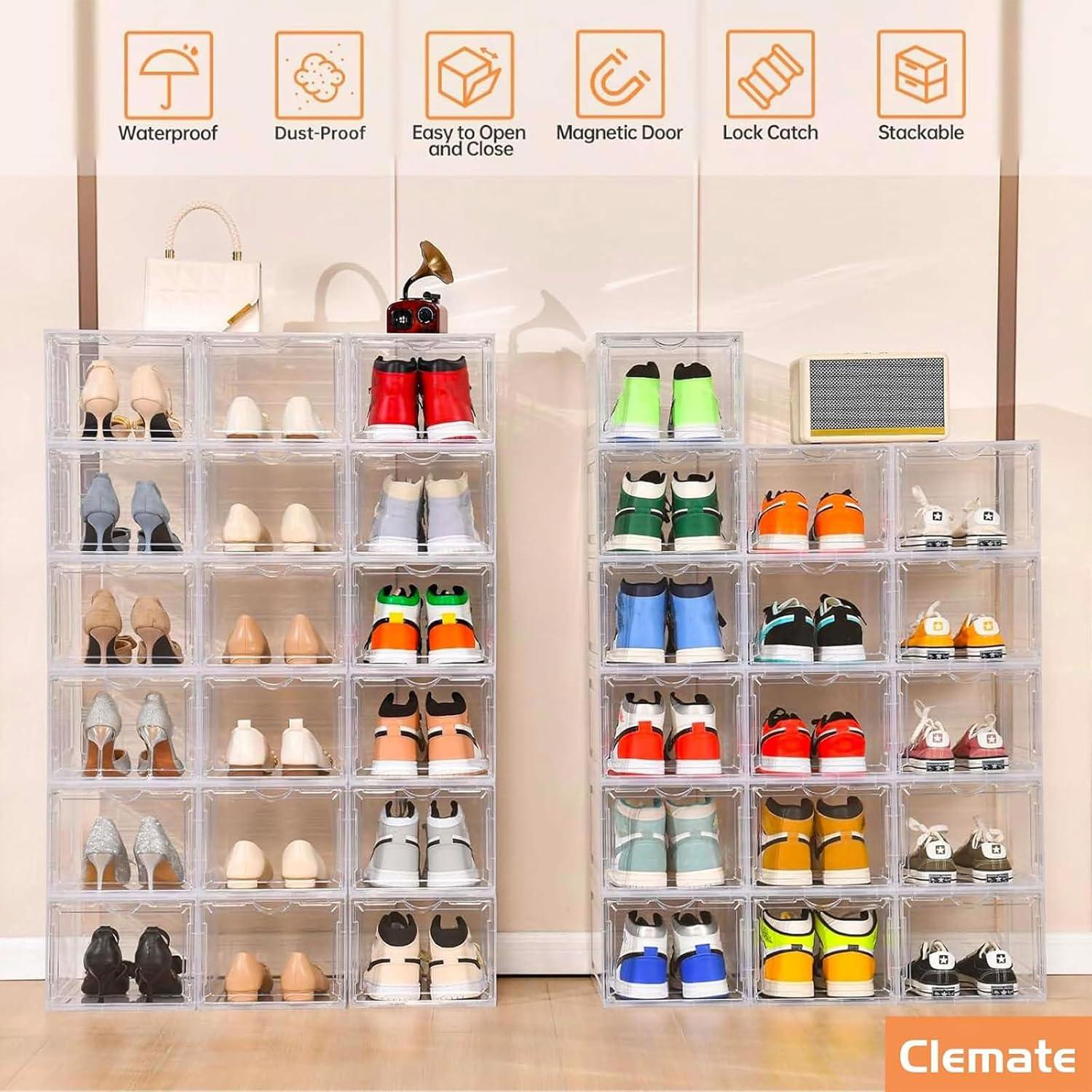 Clemate Caja de Almacenamiento de Zapatos X-Large 8 Piezas