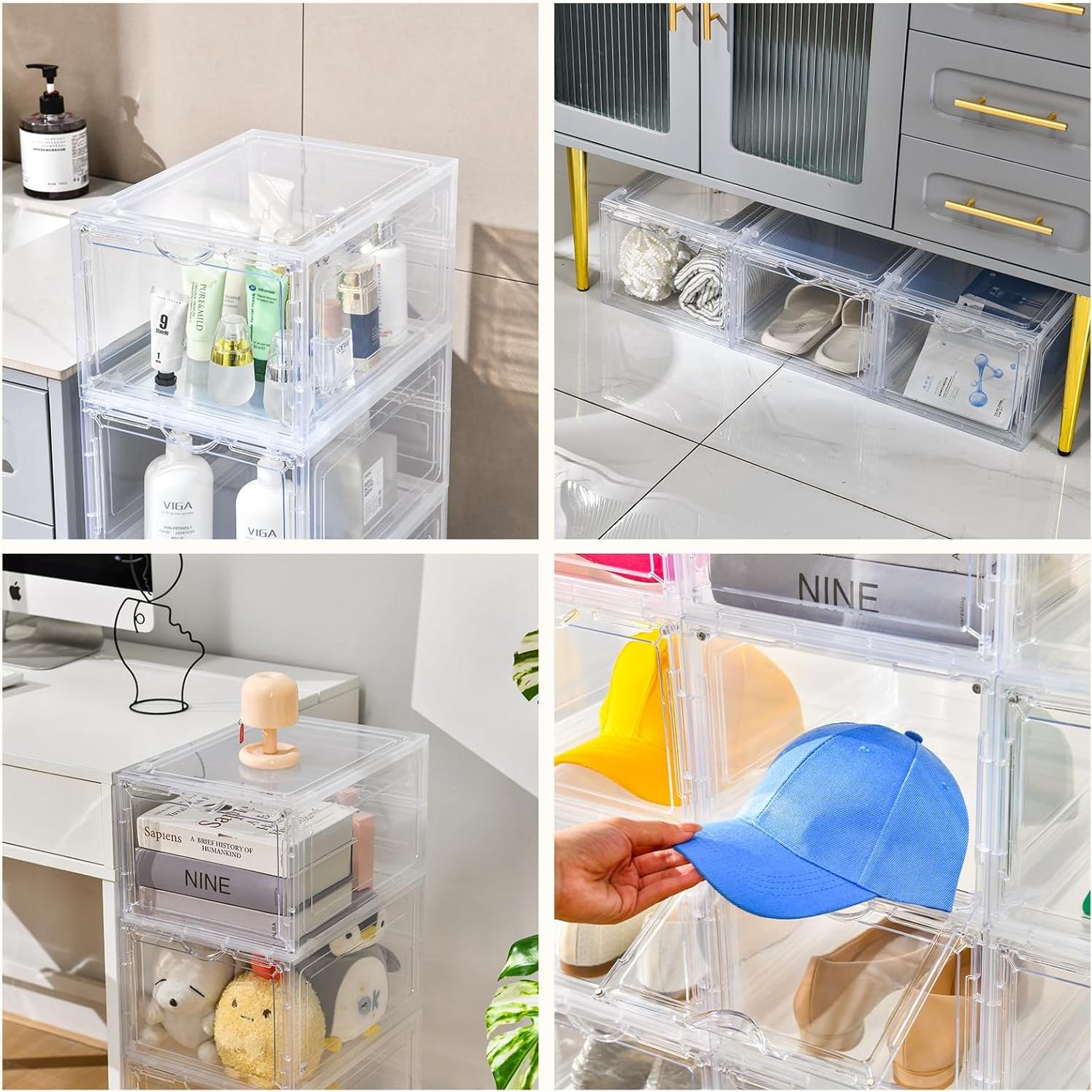 Clemate Caja de Almacenamiento de Zapatos X-Large 8 Piezas