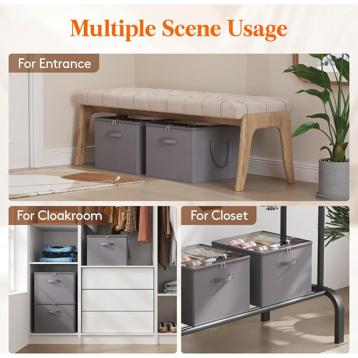 Organizador de Zapatos Lifewit 2 Piezas Gris 12-16 Pares