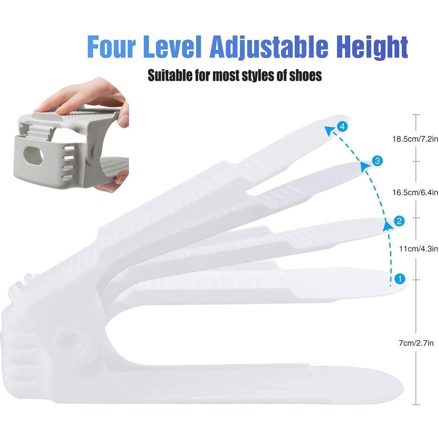 Organizador de Zapatos Apilable RISETEX 36 Pack Blanco