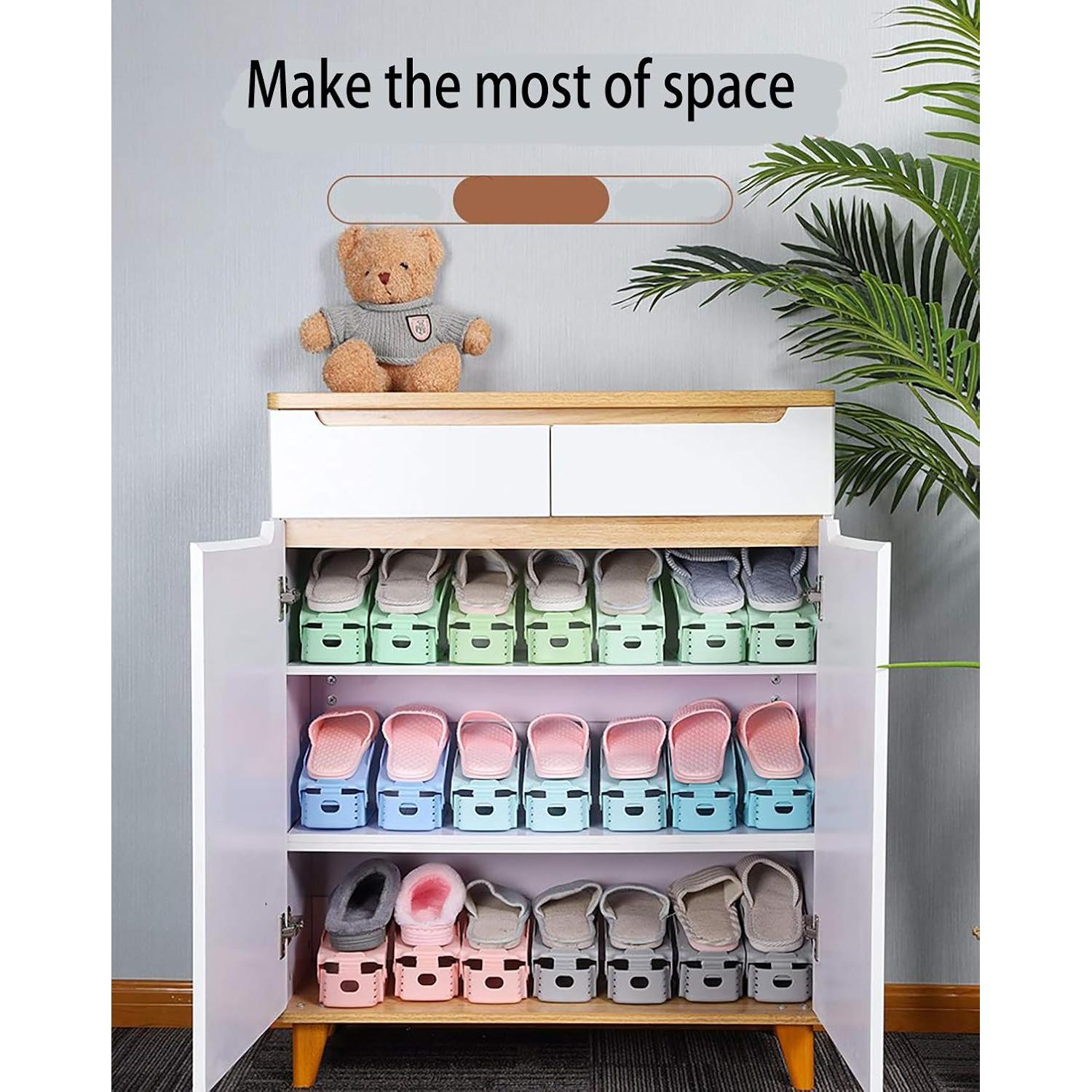 Organizador de Zapatos Apilable RISETEX 36 Pack Blanco