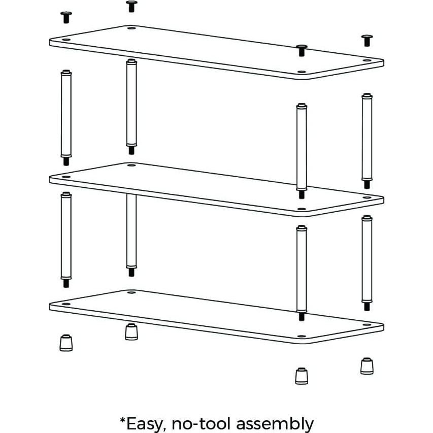Estante organizador de 3 niveles ClosetMaid para zapatos blanco