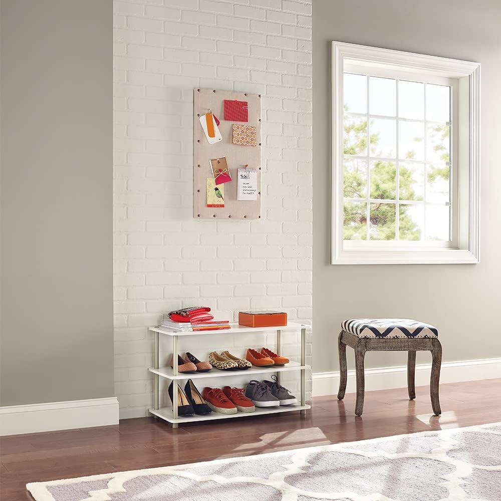 Estante organizador de 3 niveles ClosetMaid para zapatos blanco