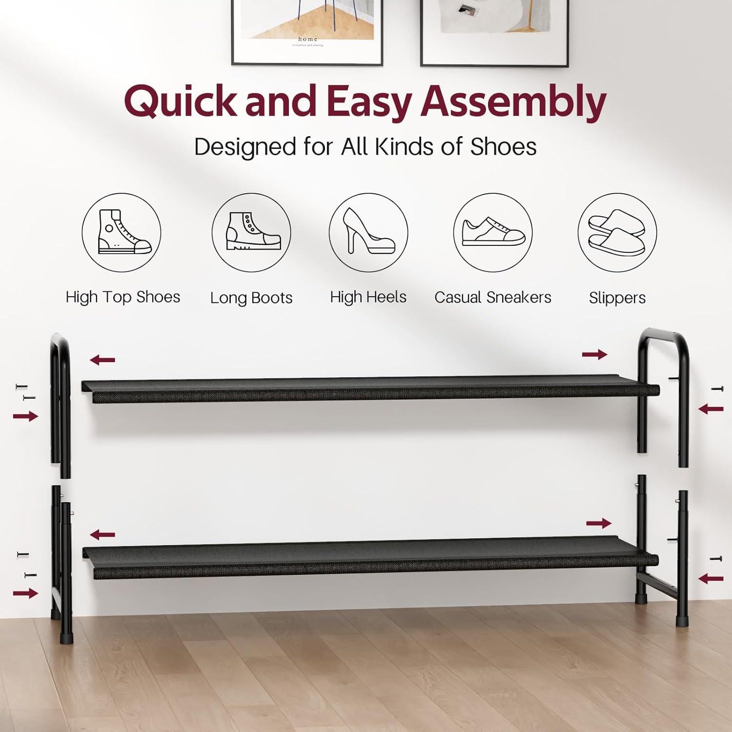 Estante Organizador de Zapatos SLEEPING LAMB 2 Niveles 18 Pares