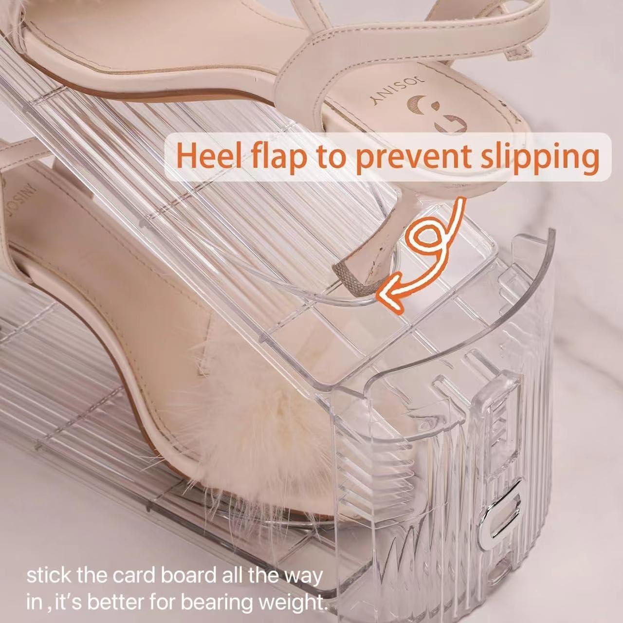 Organizador de Zapatos Uni HIMO 12 Piezas Ajustable Transparente