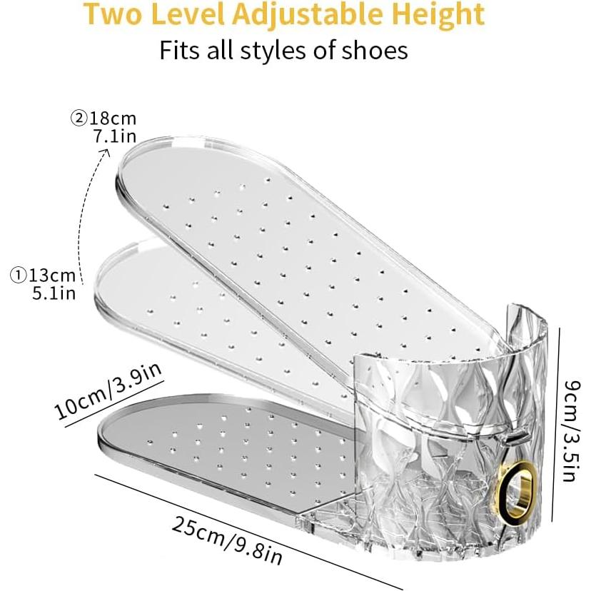 15 Organizadores de Zapatos WMBOOX Apilables Transparentes