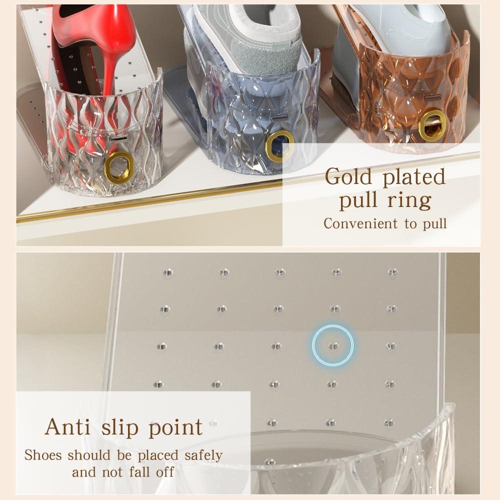 15 Organizadores de Zapatos WMBOOX Apilables Transparentes