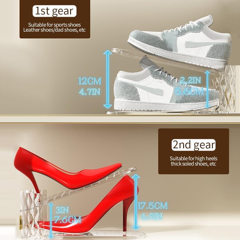 15 Organizadores de Zapatos WMBOOX Apilables Transparentes