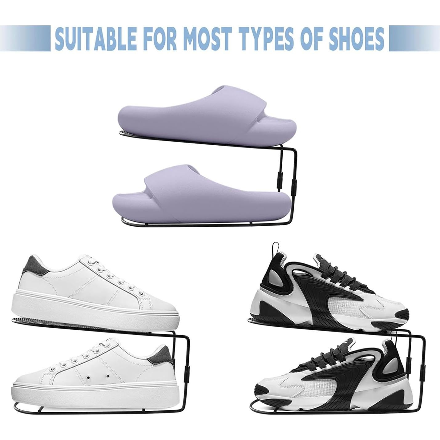 Organizador de Zapatos CiBiZi 10 Pack Metálico Negro