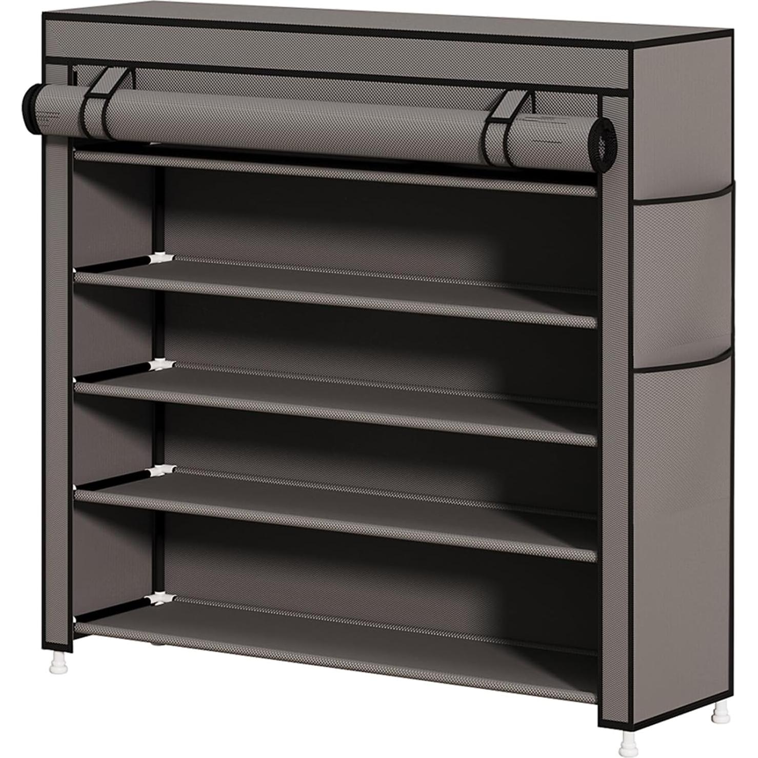 Organizador de Zapatos Calmootey 5 Niveles 25 Pares Gris