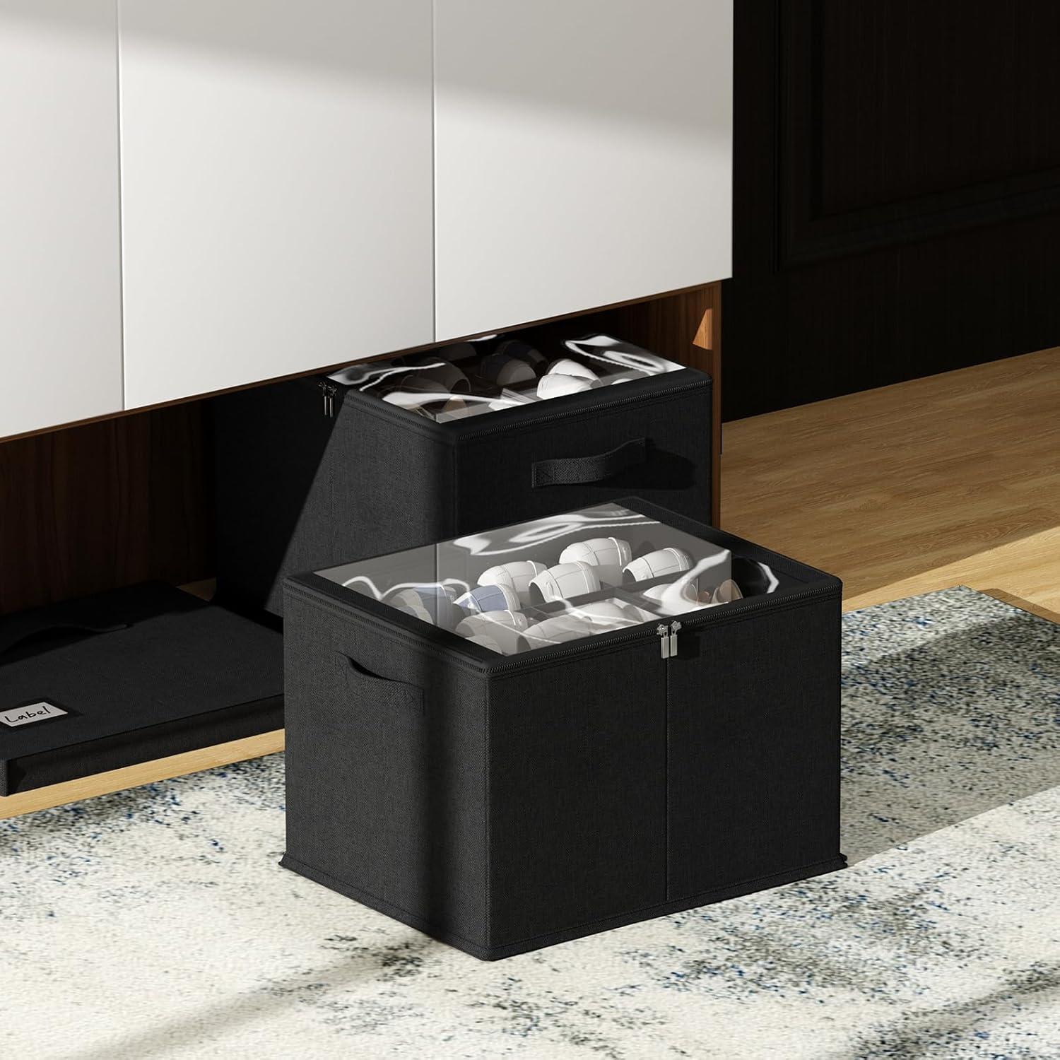 Organizador de Zapatos CYhom 2 Piezas 42x32x31cm Negro