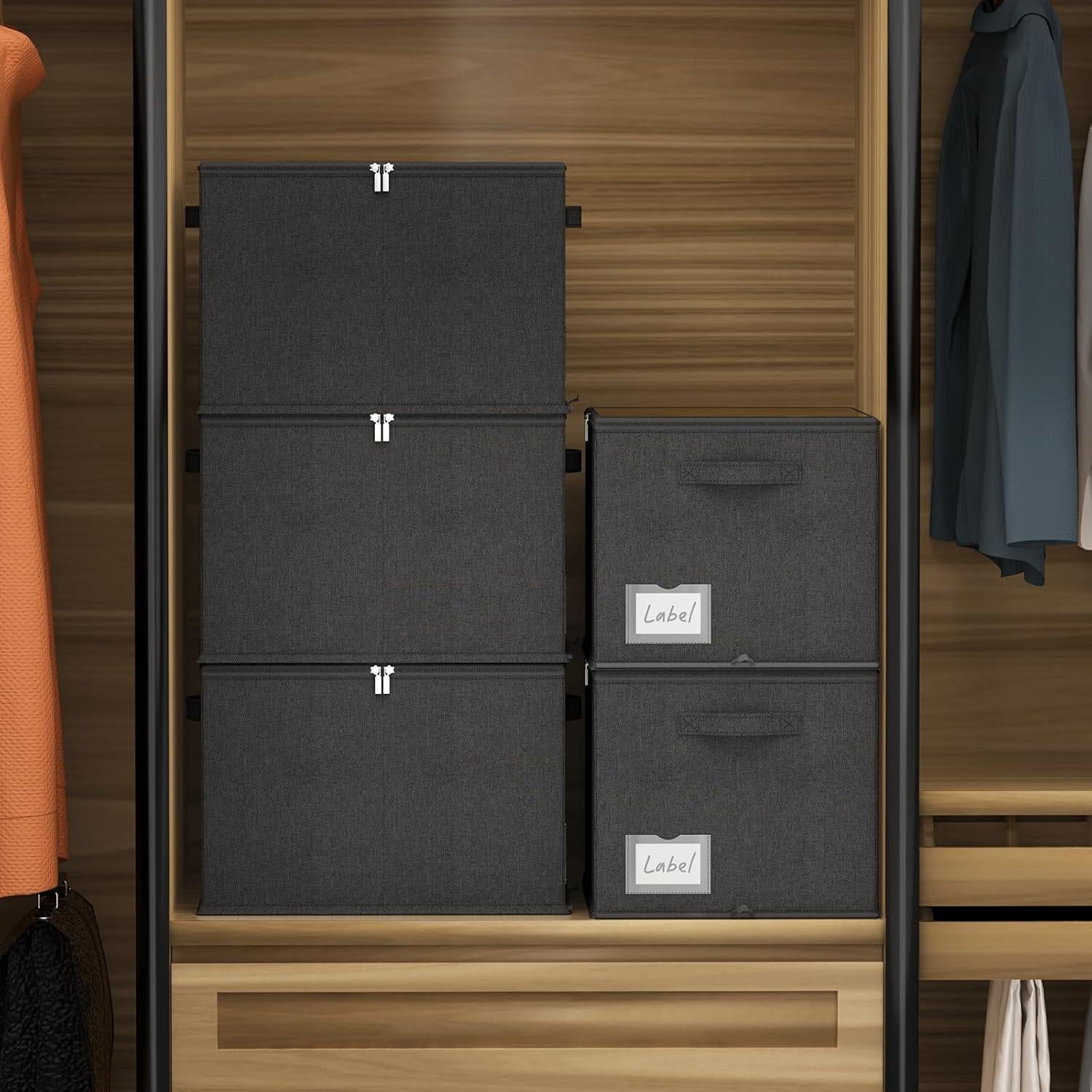 Organizador de Zapatos CYhom 2 Piezas 42x32x31cm Negro