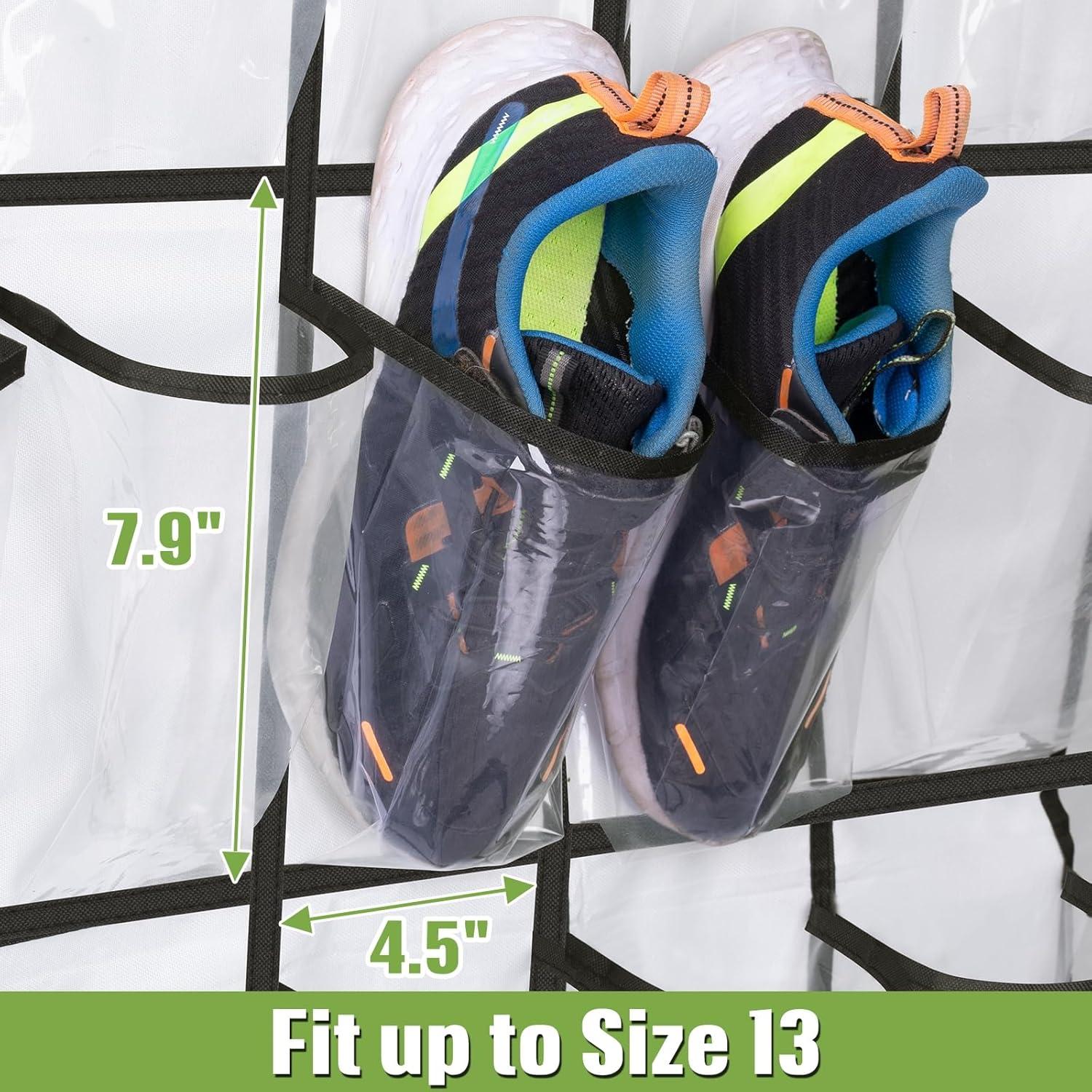 Organizador de Zapatos sobre la Puerta MISSLO 35 Bolsillos Blanco