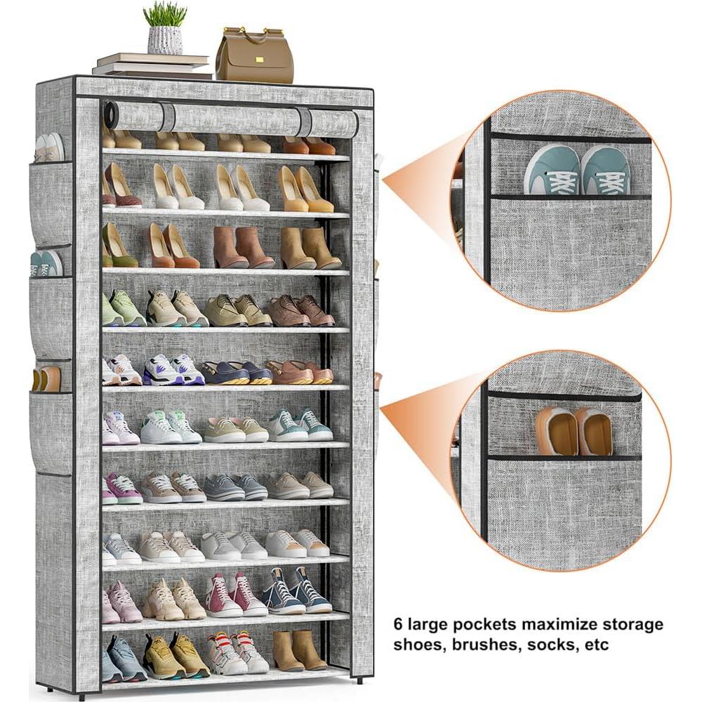Estante para zapatos OYREL 10 niveles gran capacidad 50-56 pares
